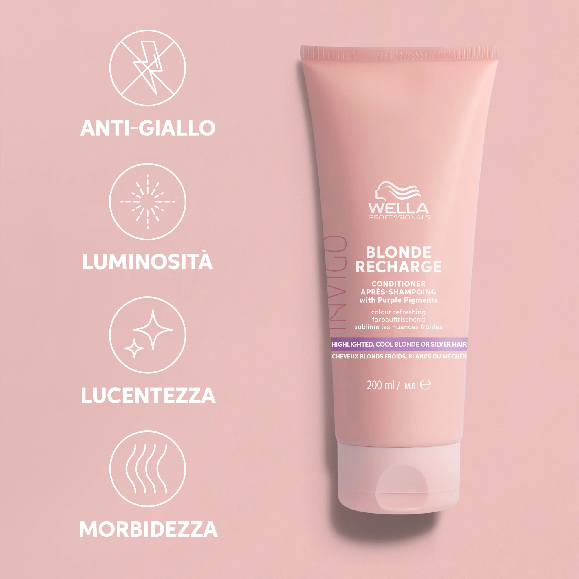 Invigo INVIGO BLONDE RECHARGE Balsam răcoritor pentru culoarea părului - Balsam pentru protecția culorii părului