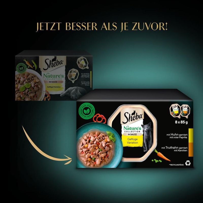 Sparpaket Sheba Nature's Collection in Sauce 64 x 85 g | bitiba %