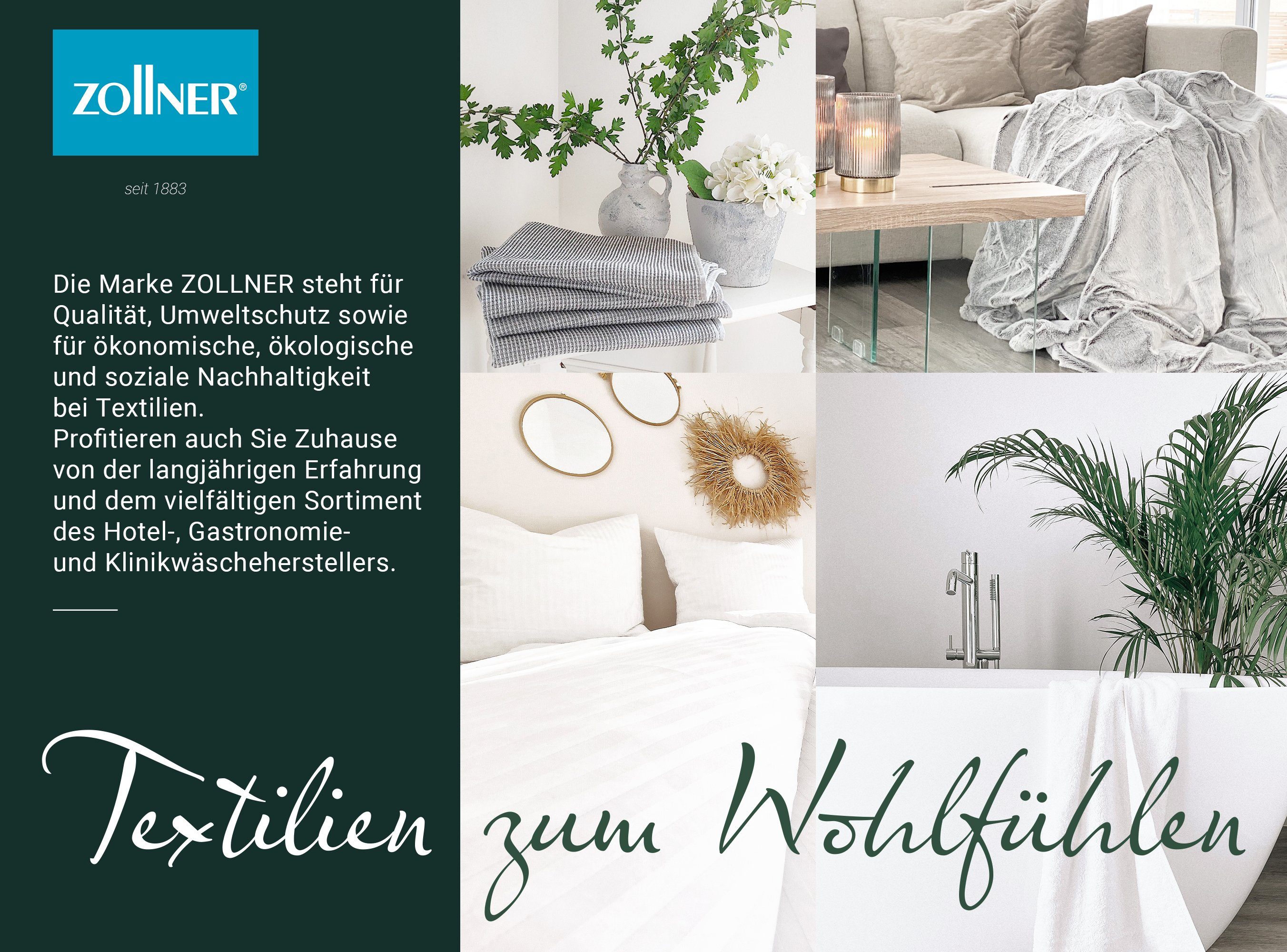 Matratzenauflage ZOLLNER, Eckgummis, 70 x 140 cm, 100% Baumwolle, vom Hotelwäschespezialisten