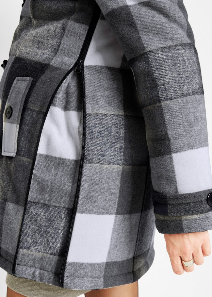 Woll-Umstandsjacke mit Teddyfutter / Tragejacke