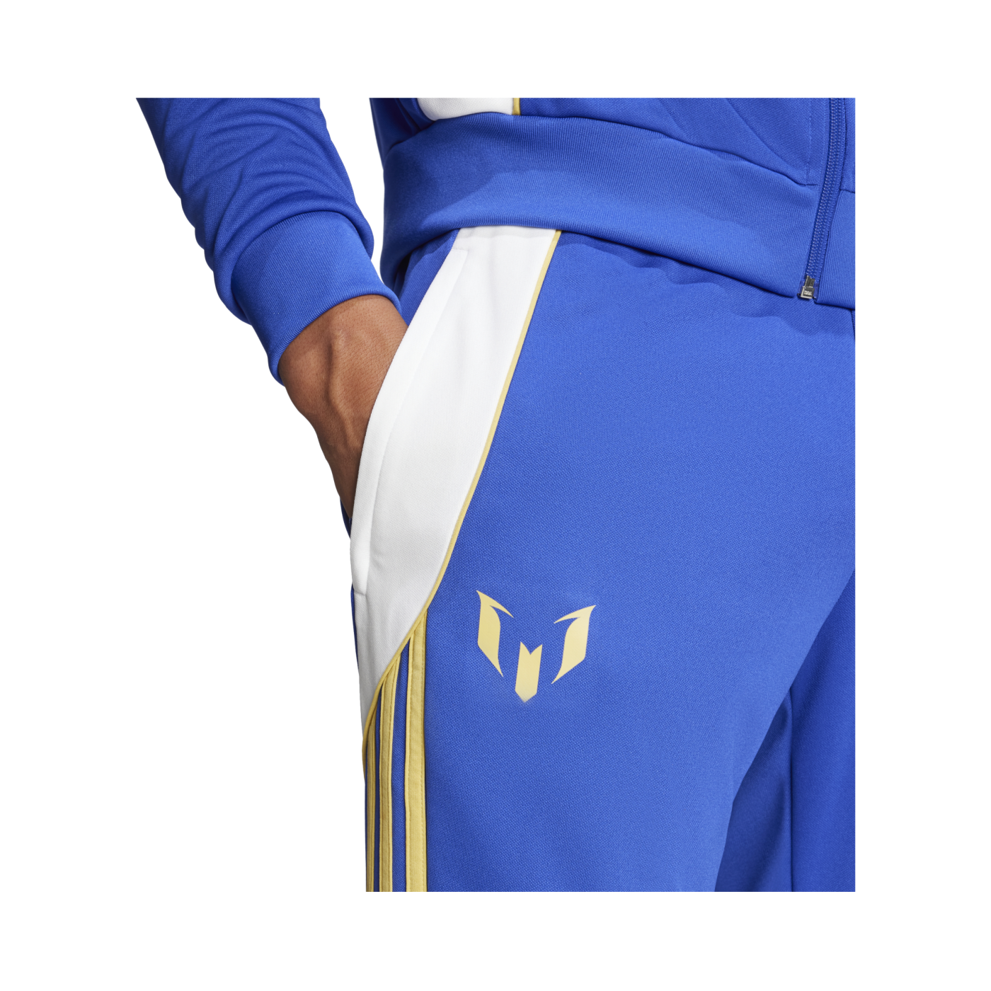 adidas Messi Trainingshose Blau Weiss