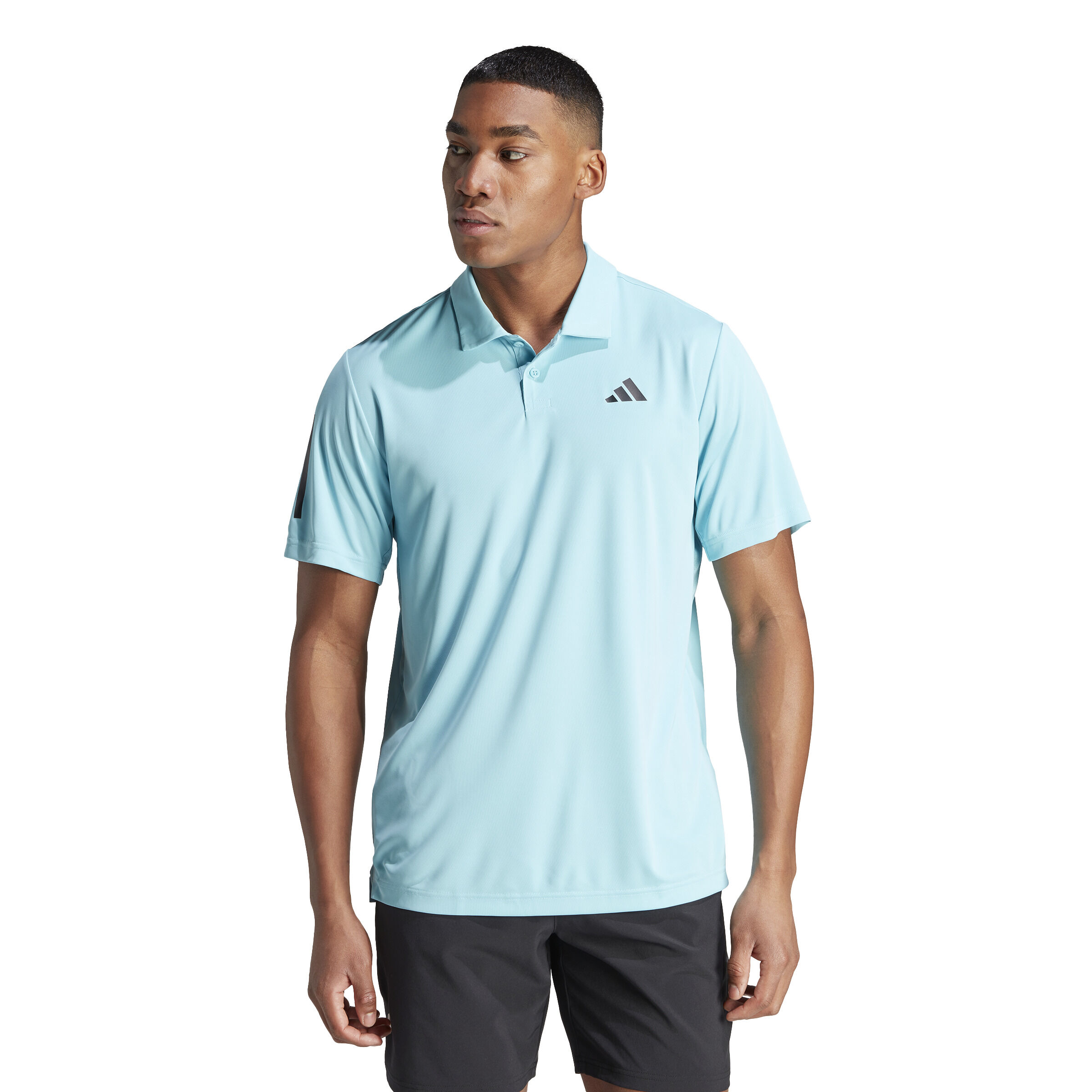 Club 3 Stripes Polo Herren - Hellblau