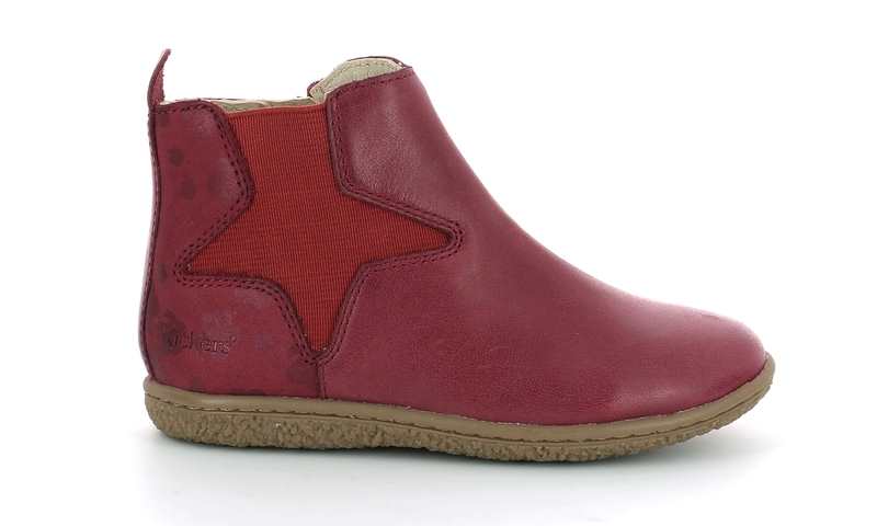 Boots cuir Vermillon
