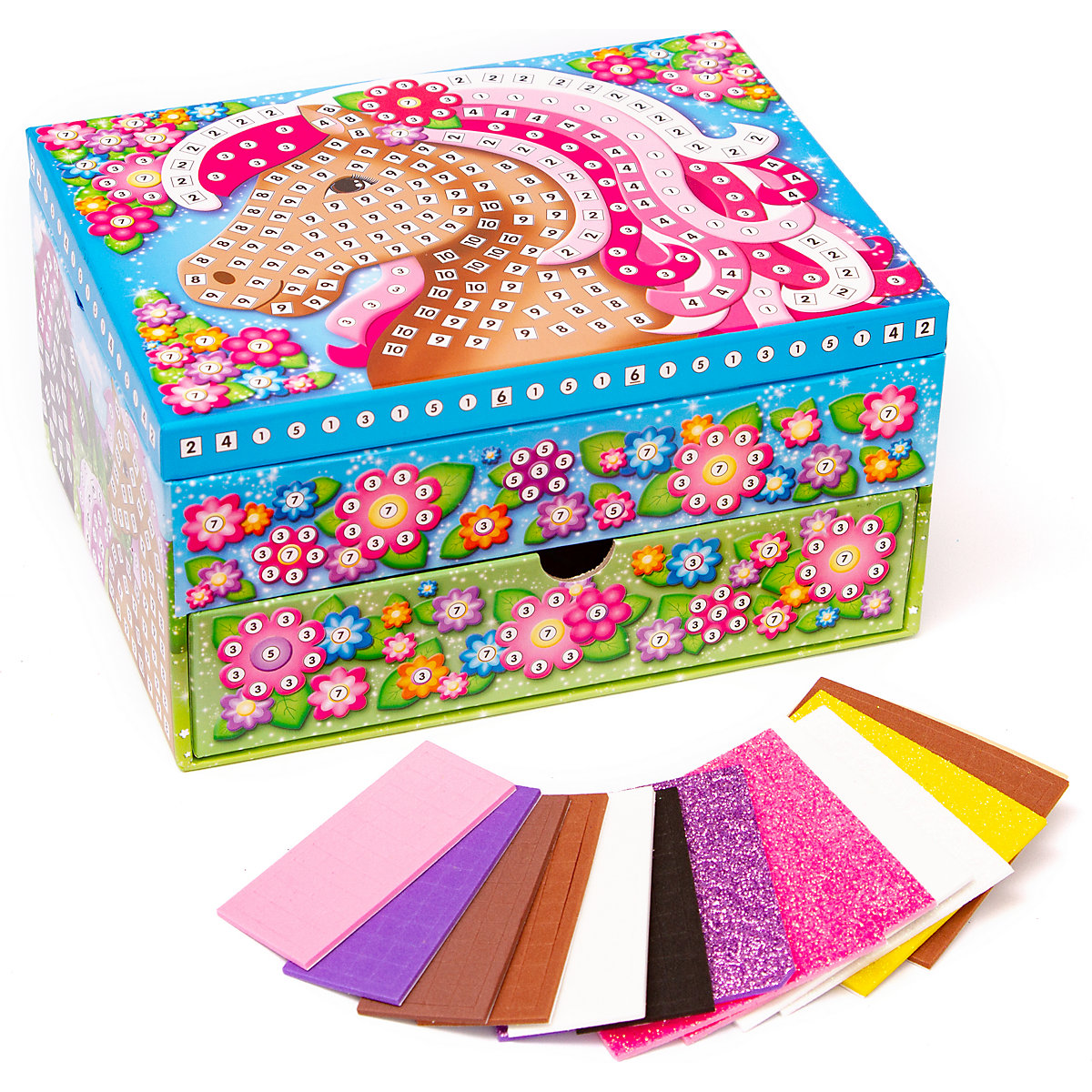 Sticky Mosaics Schmuckkästchen Pferd