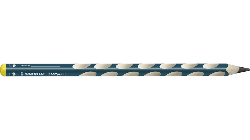STABILO® Ergonomischer Dreikant-Bleistift für Linkshänder - STABILO EASYgraph in petrol - Einzelstift - Härtegrad HB petrol