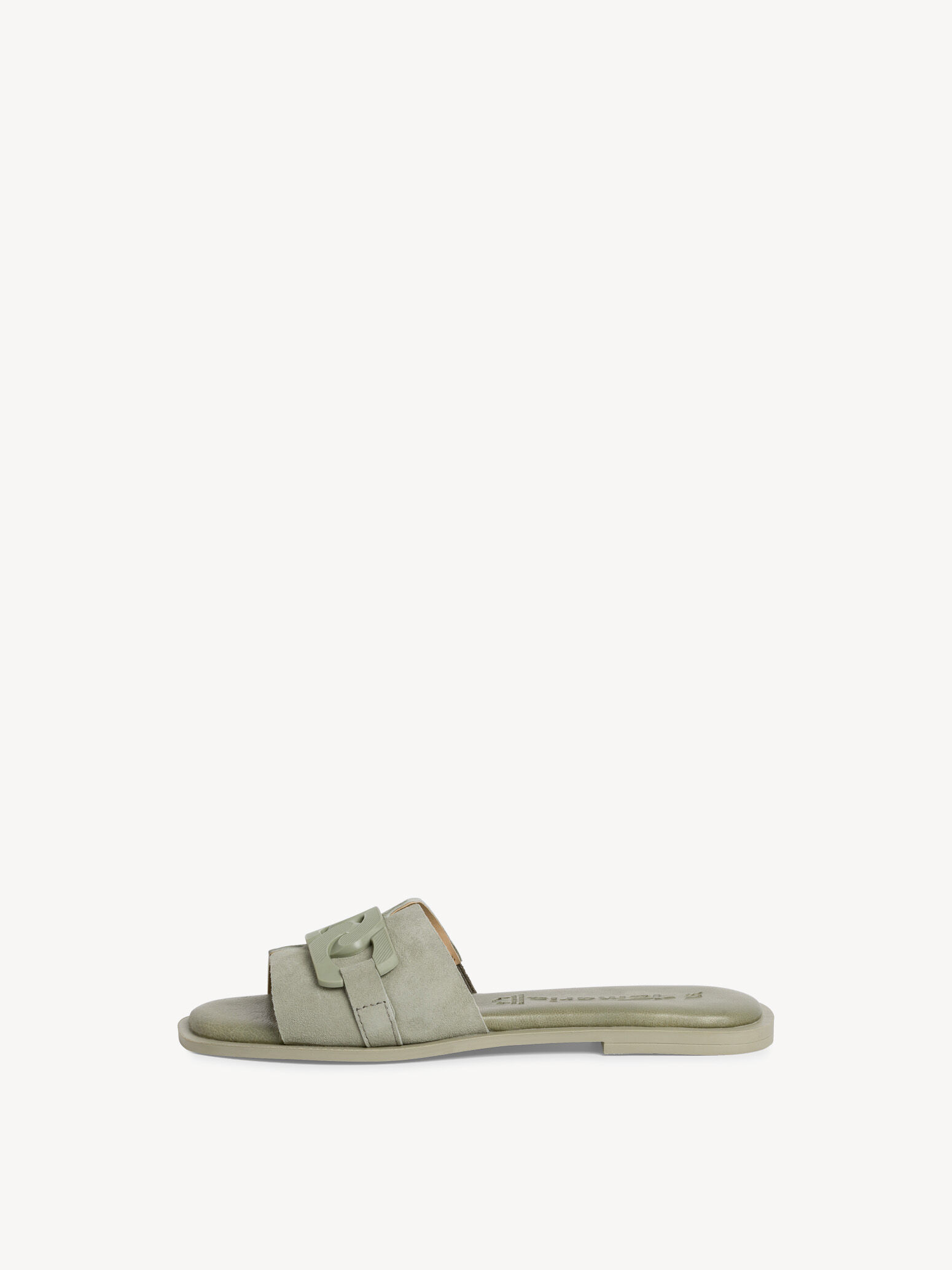 Mule en cuir - vert