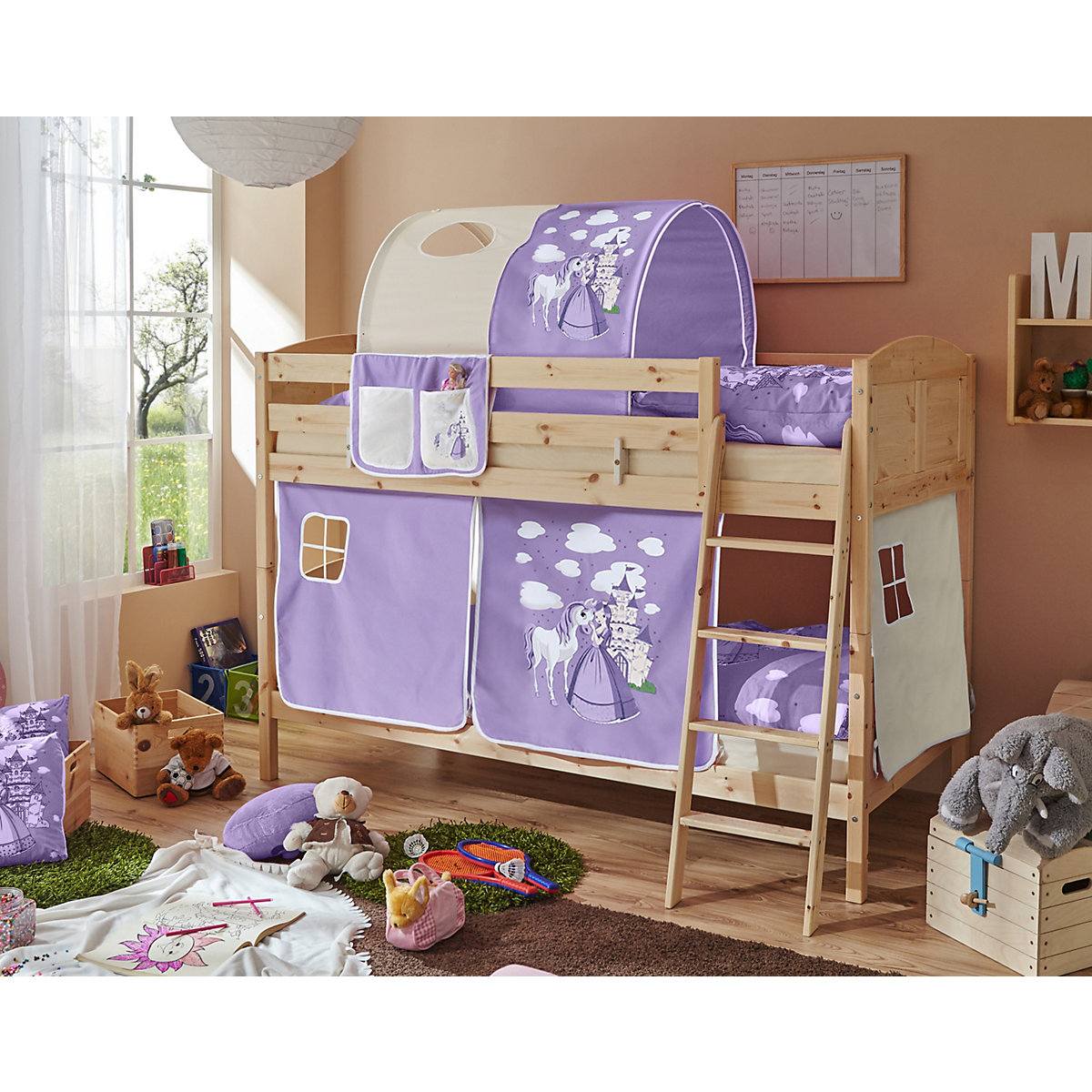 Etagenbett Erni Country Kiefer Natur