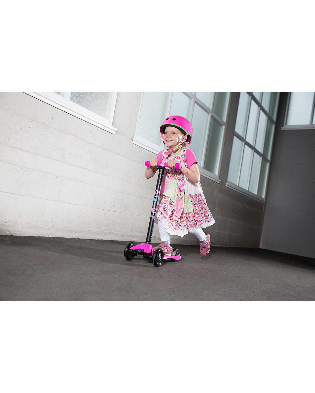 Twist-Scooter maxi micro mit T-Lenker, pink