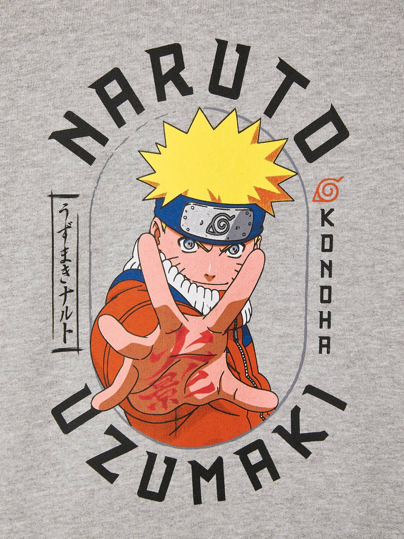 Naruto Kinder Sweatshirt Uzumaki NARUTO - grau meliert