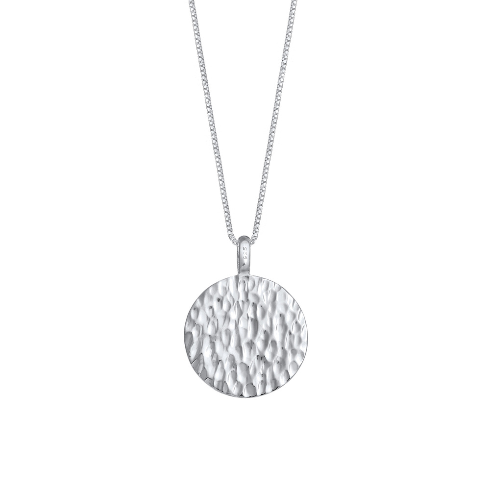 Elli Elli Collier Femme Pendentif Plaque de Monnaie en Argent Sterling 925 collier