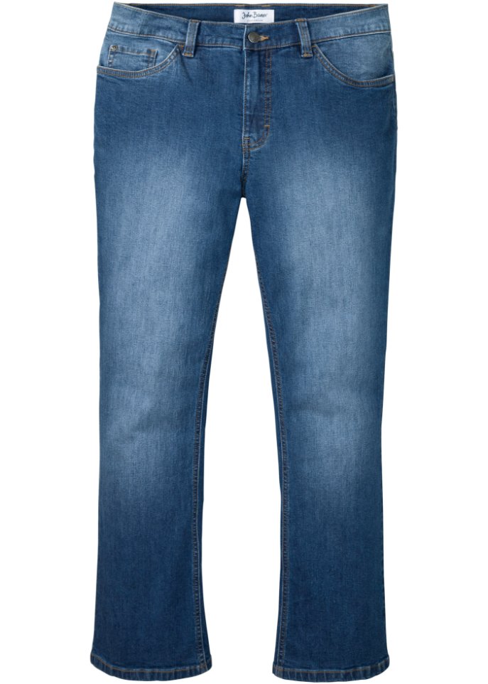 Regular Fit Stretch-Jeans mit Bio-Baumwolle