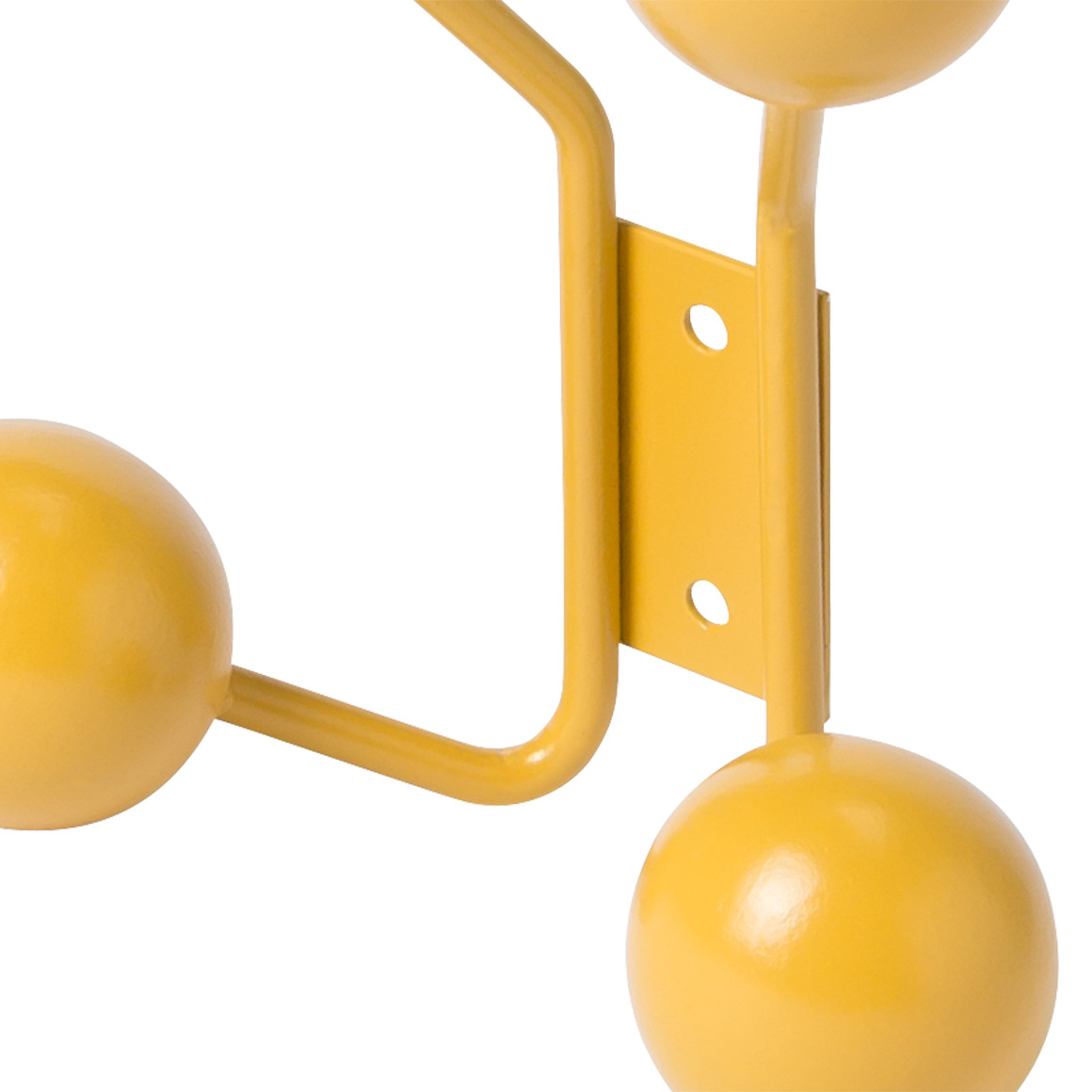 4er Kleiderhaken mit Kugeln