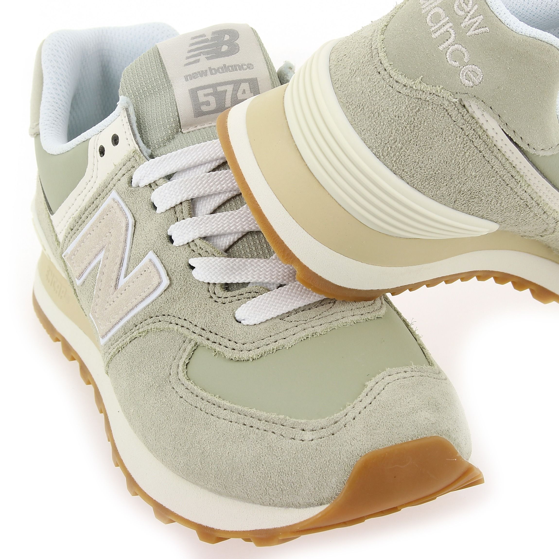 New Balance  WL574Q - Vert Sauge