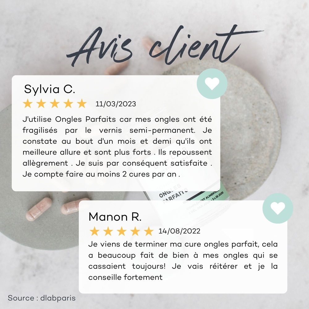 D-Lab Nutricosmetics Complexe Ongles Parfaits Nourrit & renforce