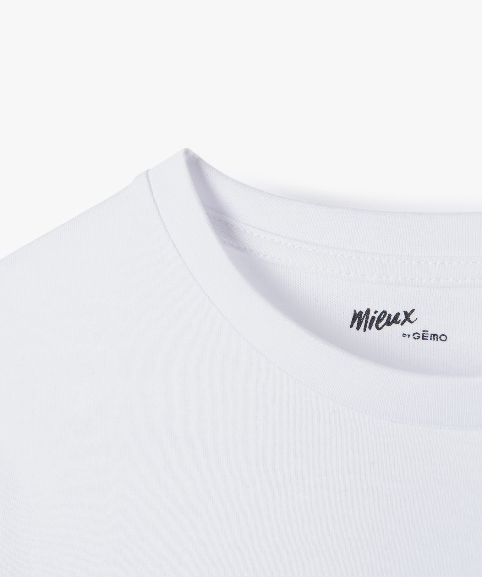 Tee-shirt à manches courtes uni Garçon blanc | GEMO