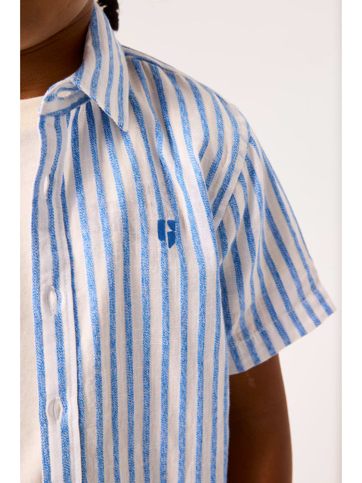 Garcia Kurzarmhemd in stripe blue günstig kaufen