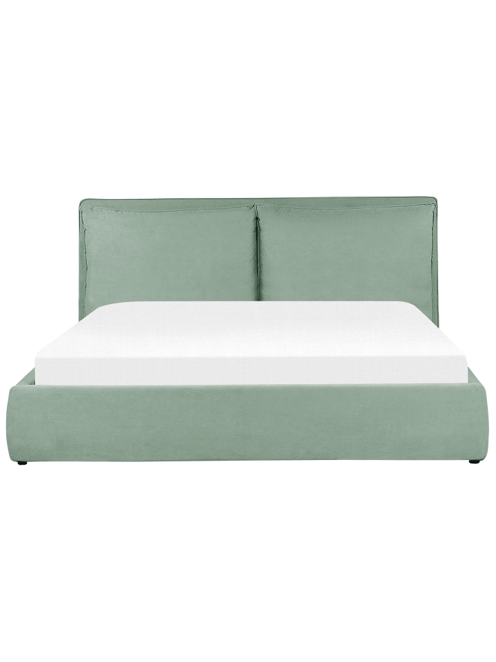 Beliani Doppelbett BAJONNA in Grün - (W) 204 x (H) 102 x (L) 235 cm günstig kaufen onesize