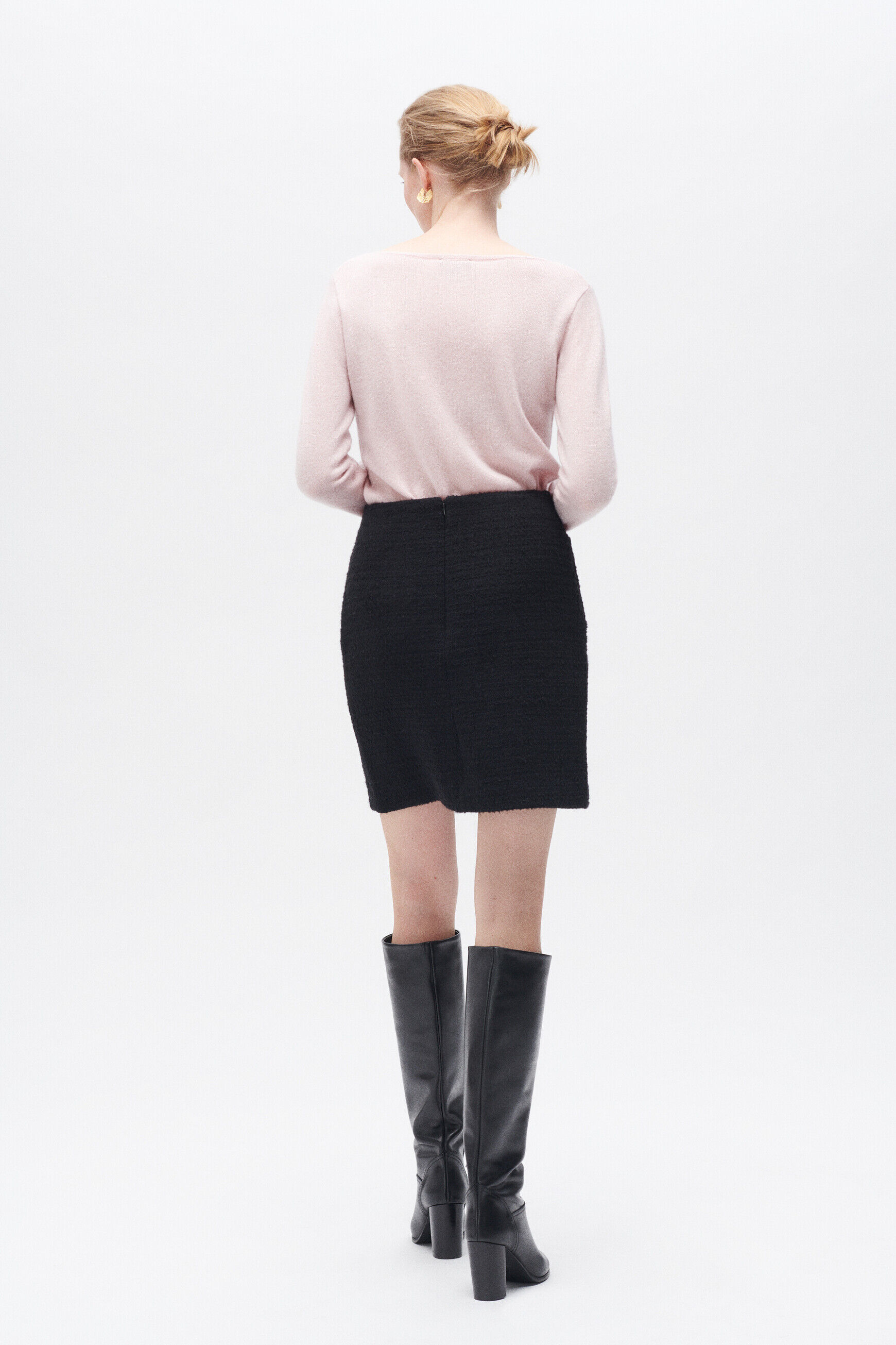 Jupe jerina noir femme
