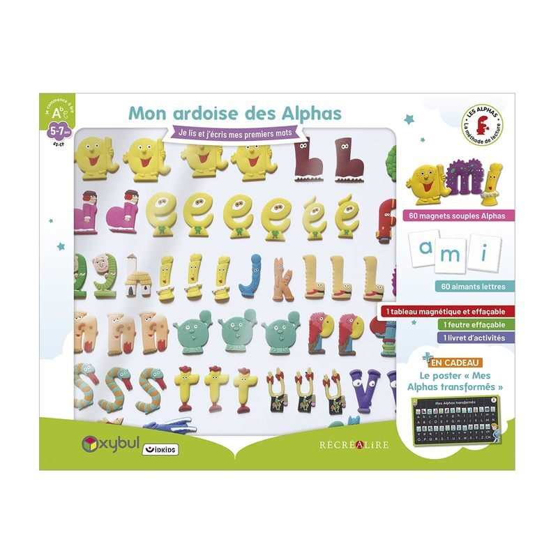Ardoise magnétique Les Alphas, exclusivité - Récréalire