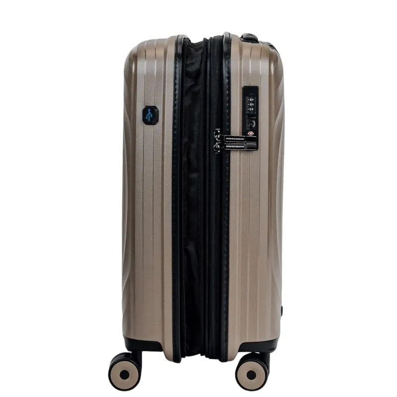 Swiss Bags Echo Handgepäckstrolley S (55 cm) Erweiterbar - Champagne
