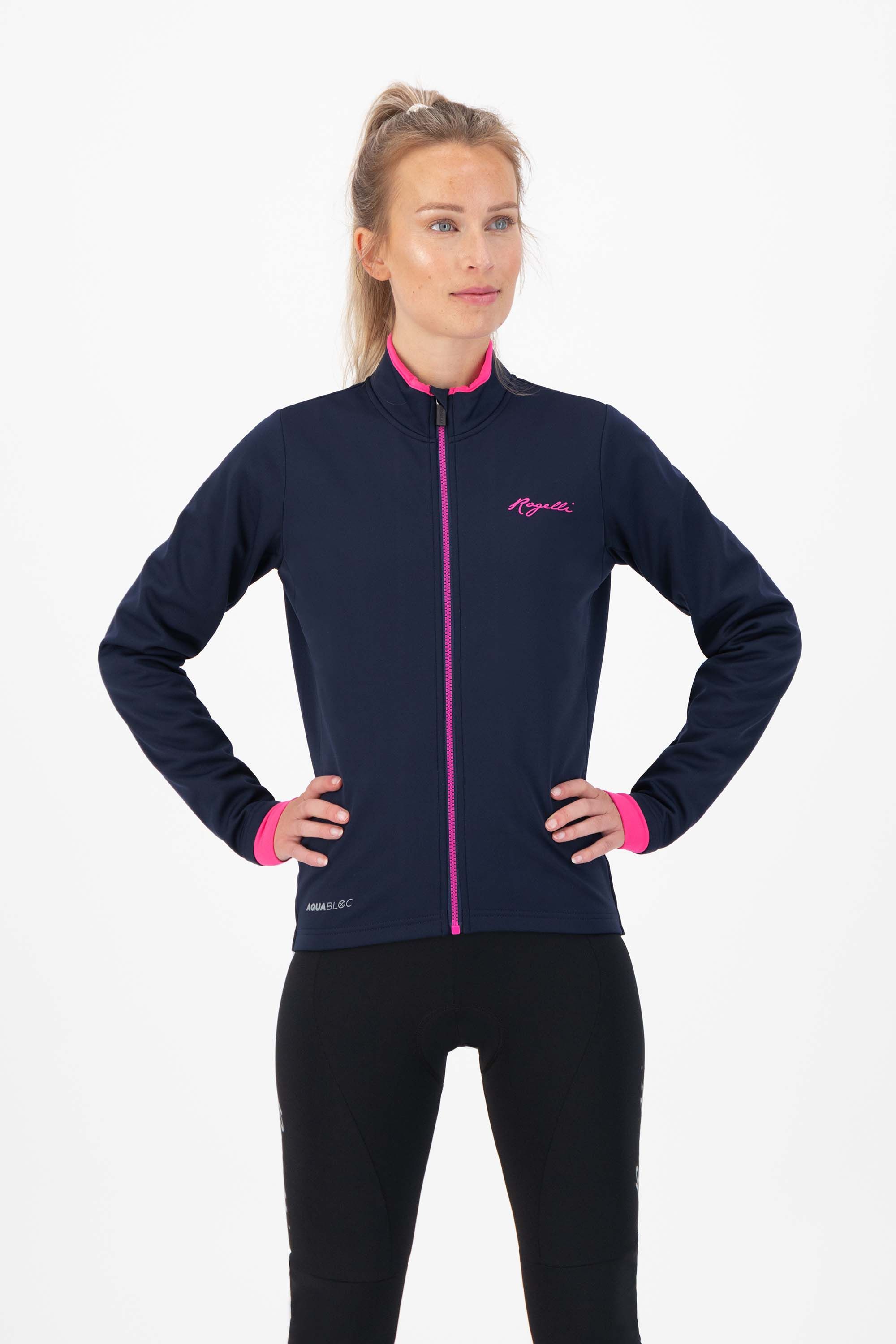 Rogelli Essential Blue Pink Damen Winterjacke