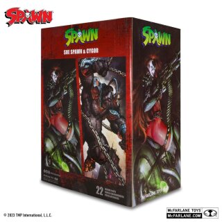 Spawn Actionfiguren 2er-Pack She Spawn & Cygor (Gold Label) 18 cm