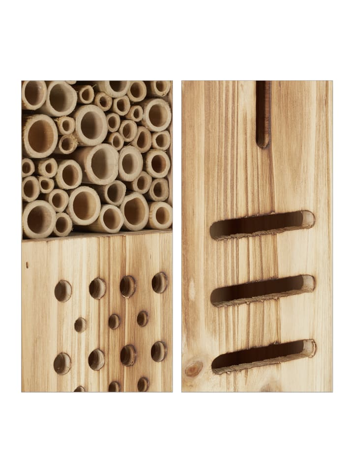 relaxdays Insektenhotel in Natur - (B)15,5 x (H)150 x (T)11 cm günstig kaufen onesize