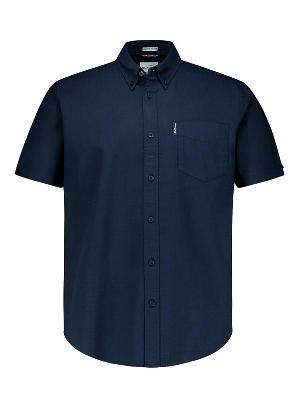 Ben Sherman, Kurzarmhemd, Regular Fit, Bio Baumwolle, nachtblau
