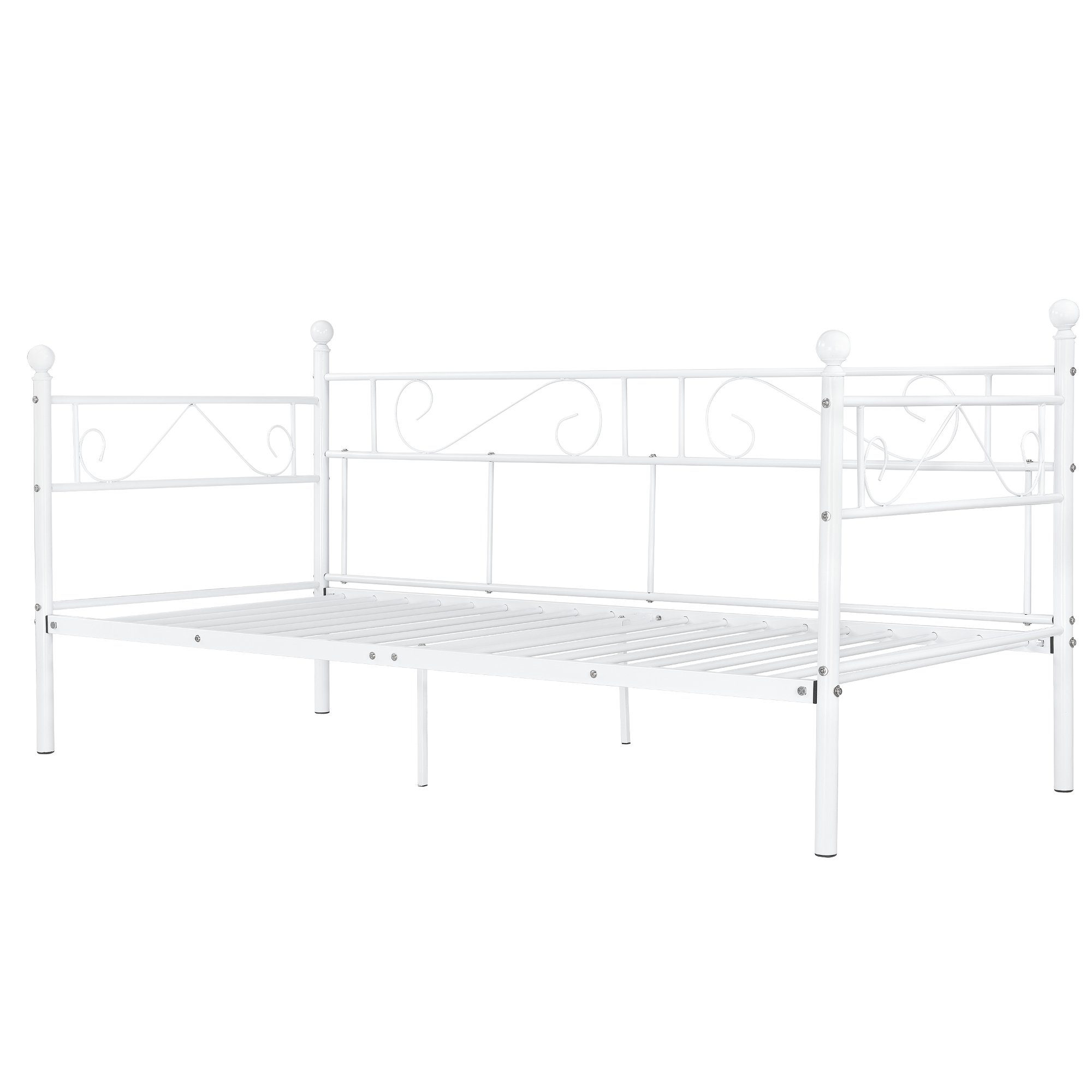 en.casa Metallbett, Granada Tagesbett 90x200cm in diversen Farben