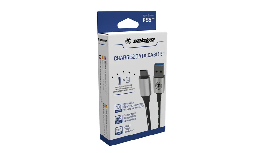 snakebyte PS5 USB Charge & Data Cable 5™