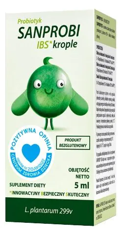 Sanprobi IBS, probiotikas vaikams nuo 1 metų ir suaugusiesiems, geriamieji lašai