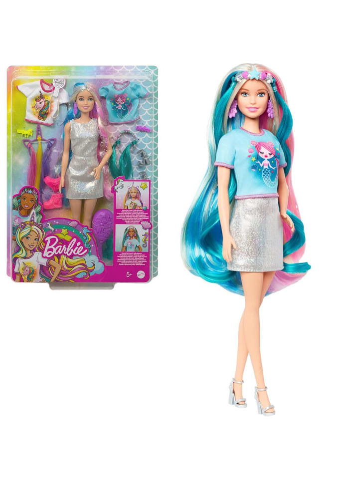 Barbie Unicorn & Mermaid | Spiel-Set | Puppe & Kleidung | Mattel GHN04 günstig kaufen onesize