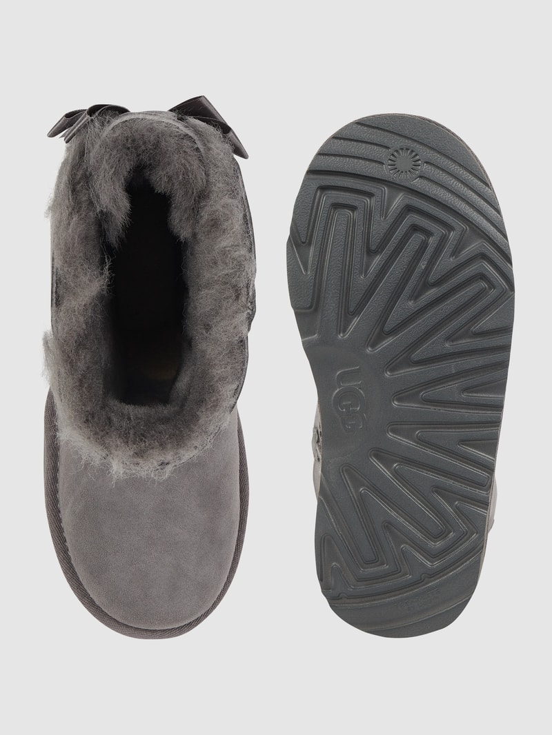 Stiefel mit Schleifen-Details Modell 'BAILEY' in hellgrau