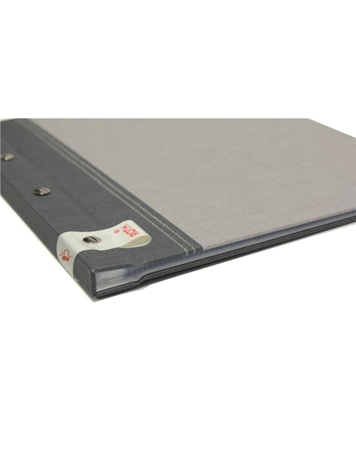 ROTH Zeugnismappe Bicolor mit Buchschrauben - Dark Grey-Grey in Grau günstig kaufen onesize