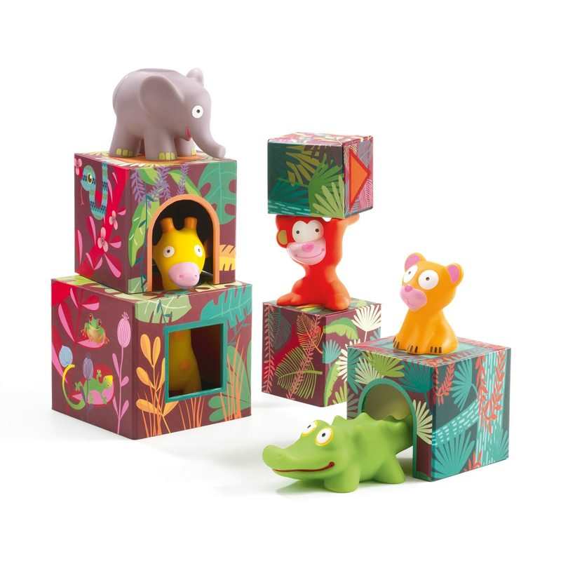 5 cubes et animaux maxi Topanijungle Djeco