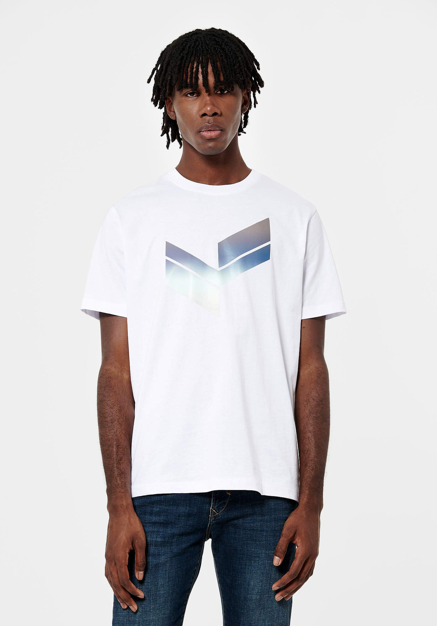 CLAY   T-shirt blanc Homme en 100% coton