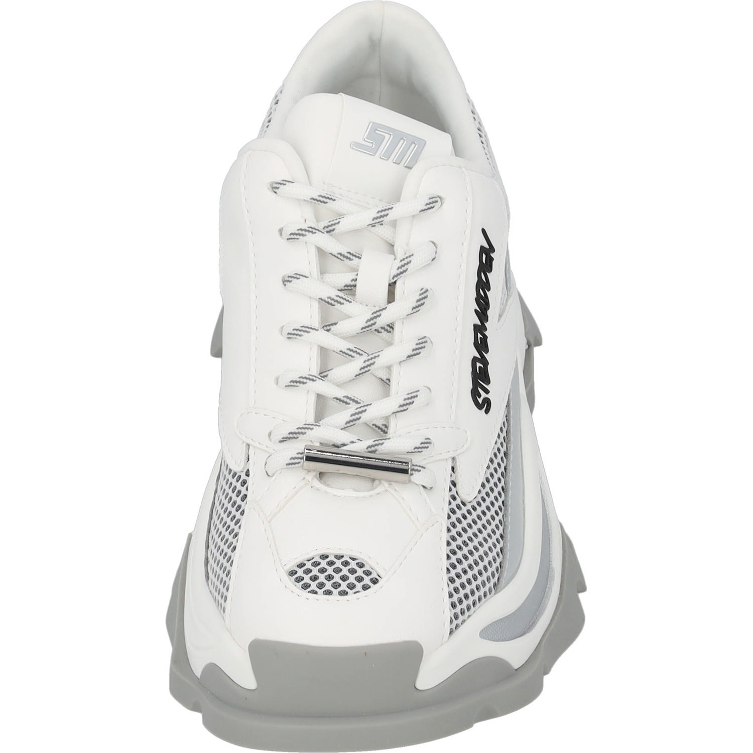 Steve Madden Zoomz SM11002327, Schnürschuhe, Damen, weiß grau