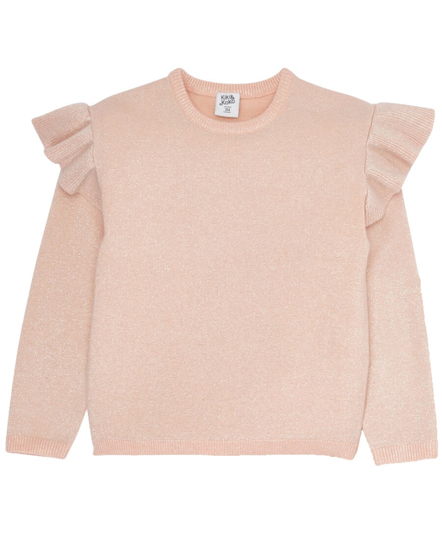 Strickpullover mit Glitzergarn