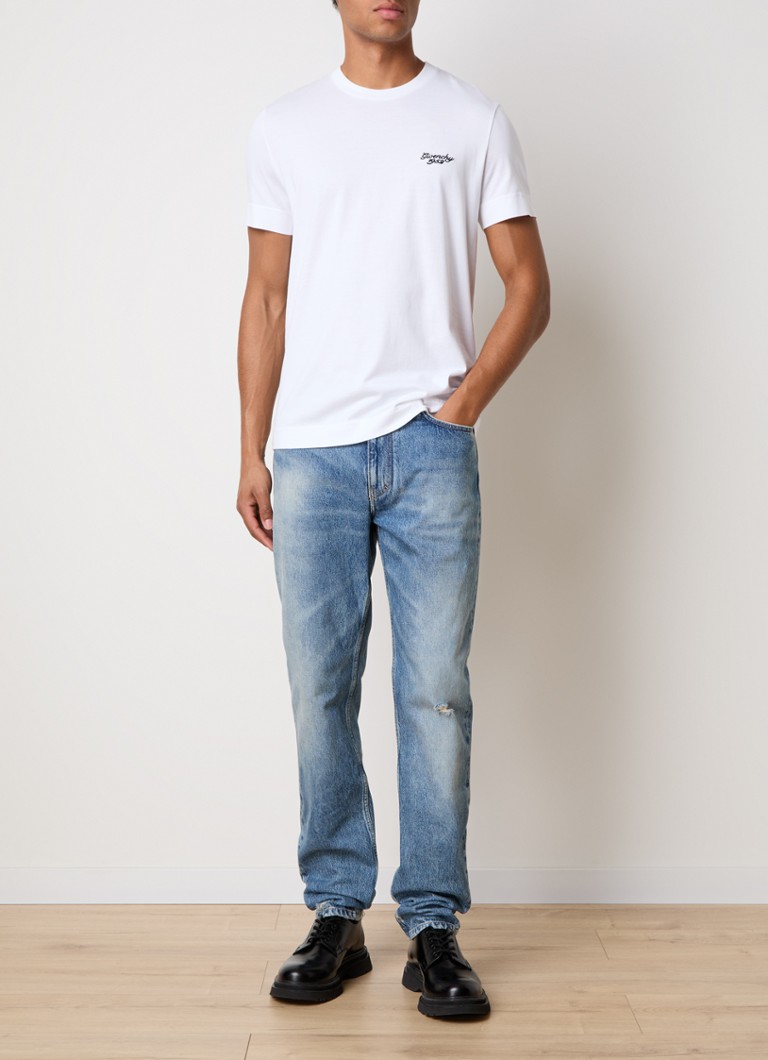 Blugi skinny Givenchy cu efect distressed