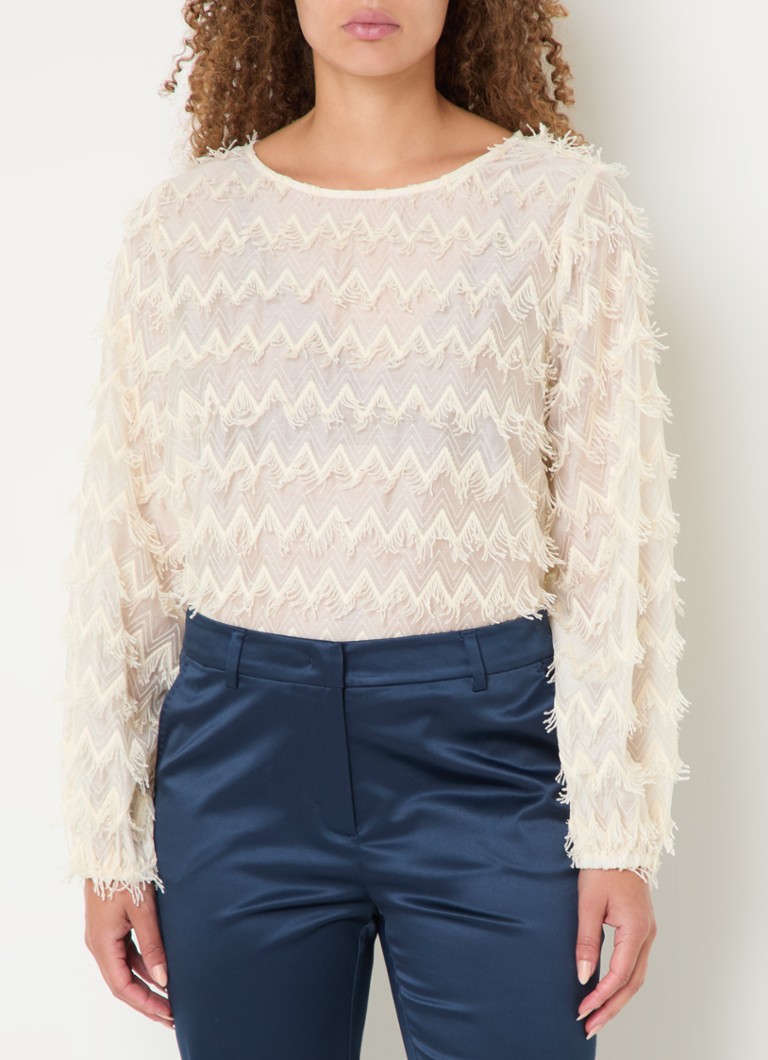 Expresso Semi-transparent top with fringes