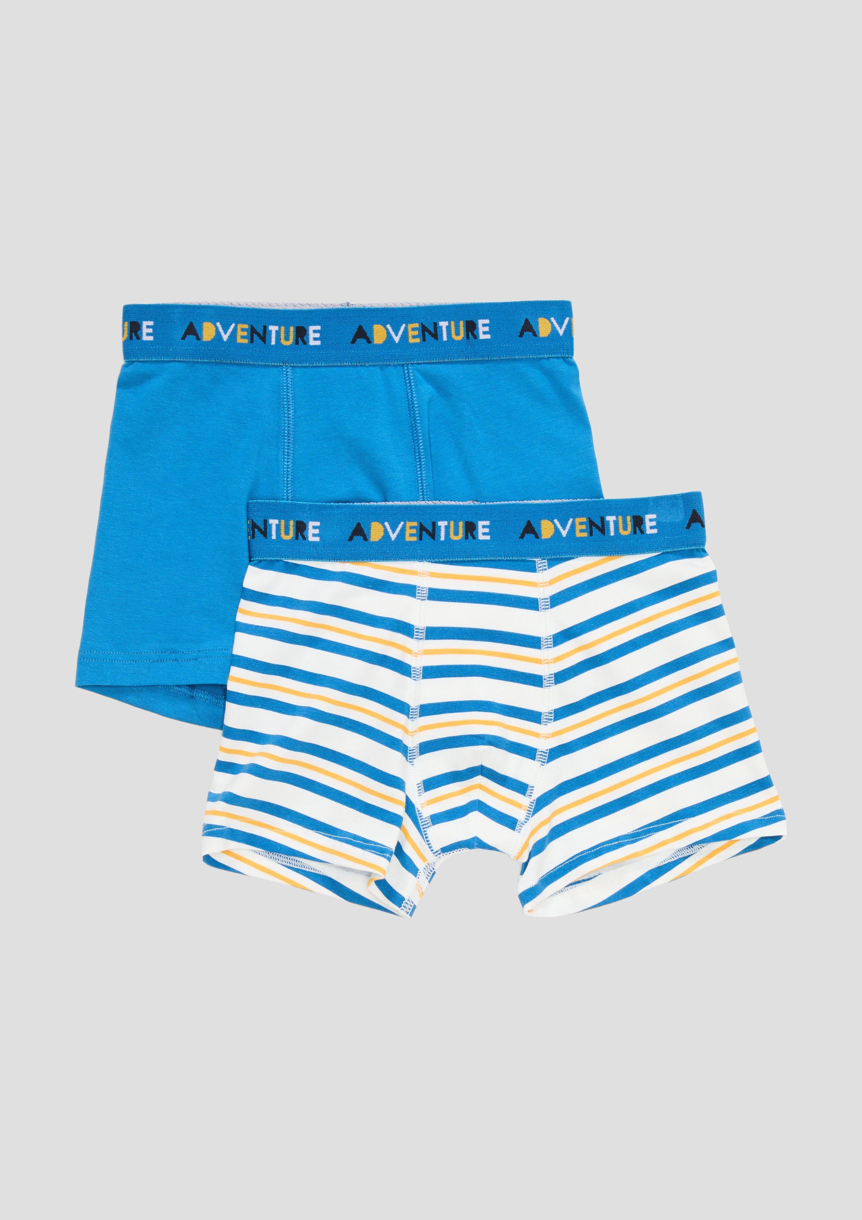 Doppelpack: Boxershorts mit Schriftzug-Bund  6008525-422