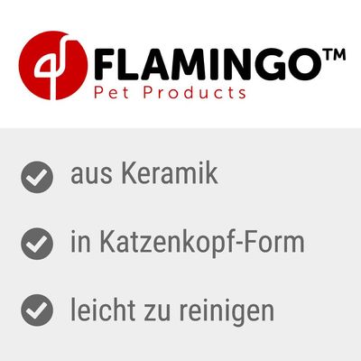 Flamingo Keramiknapf Katze Nona