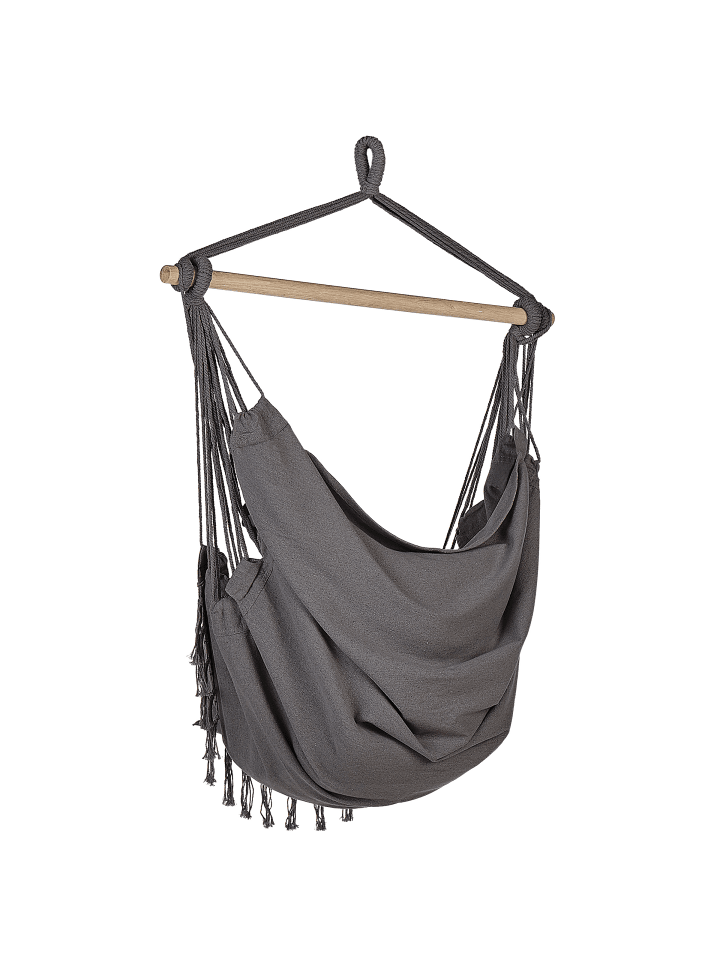Beliani Hängesessel BONEA in Grau - (W) 95 x (H) 125 x (L) 55 cm günstig kaufen onesize