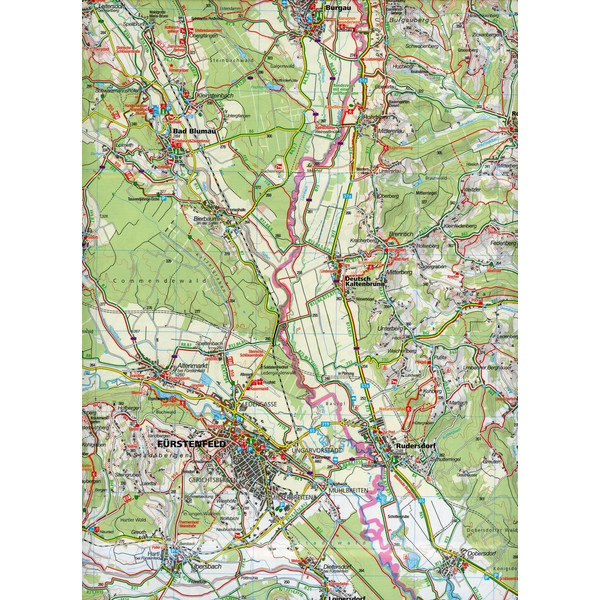 Steirisches Hügel-, Vulkan- und Thermenland 1 : 50 000 - Wanderkarte