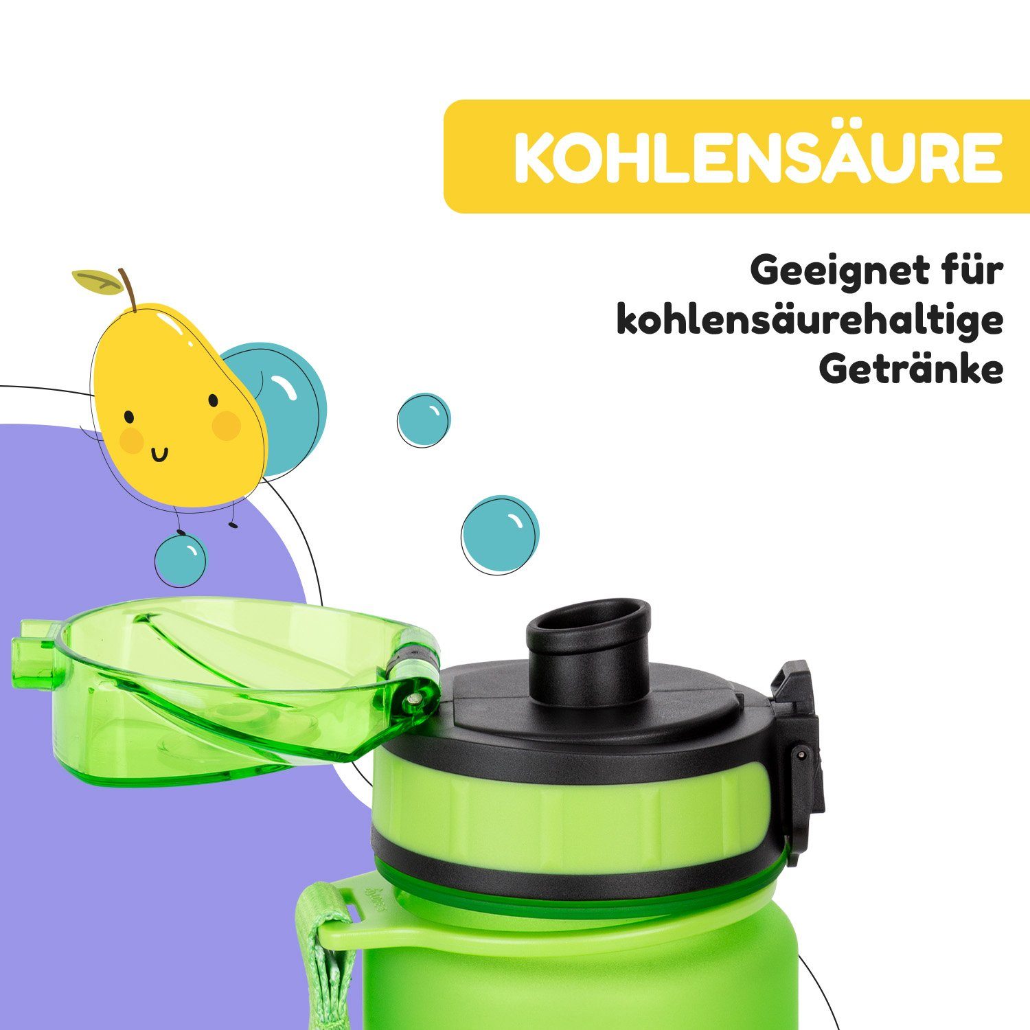 Klarstein Trinkflasche schmatzfatz Trinkflasche