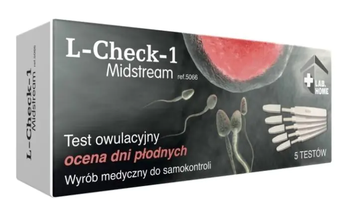 LabHome L-Check-1 vidurinės srovės ovuliacijos testas
