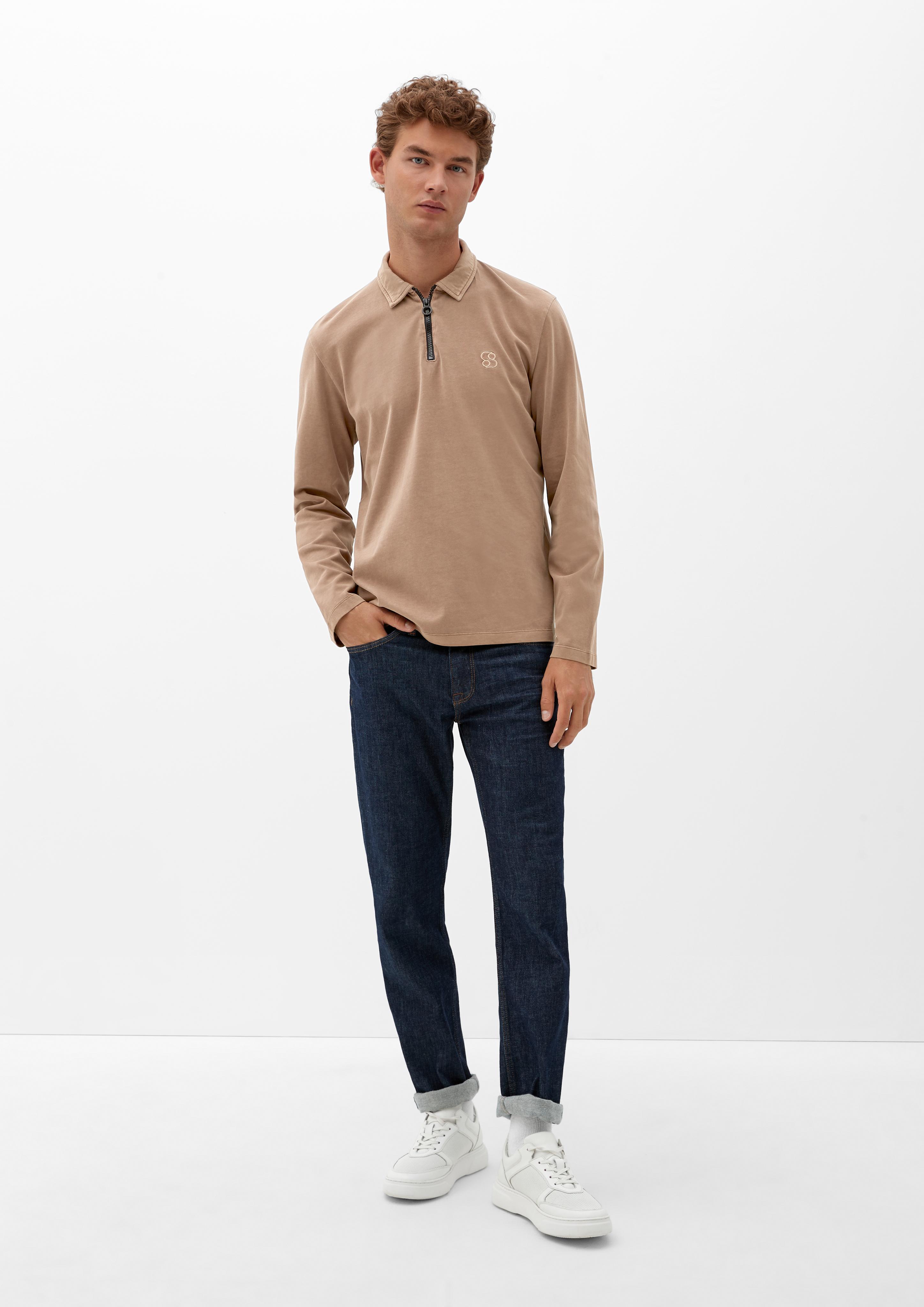 Langarmshirt mit Kragen  2118481-8592