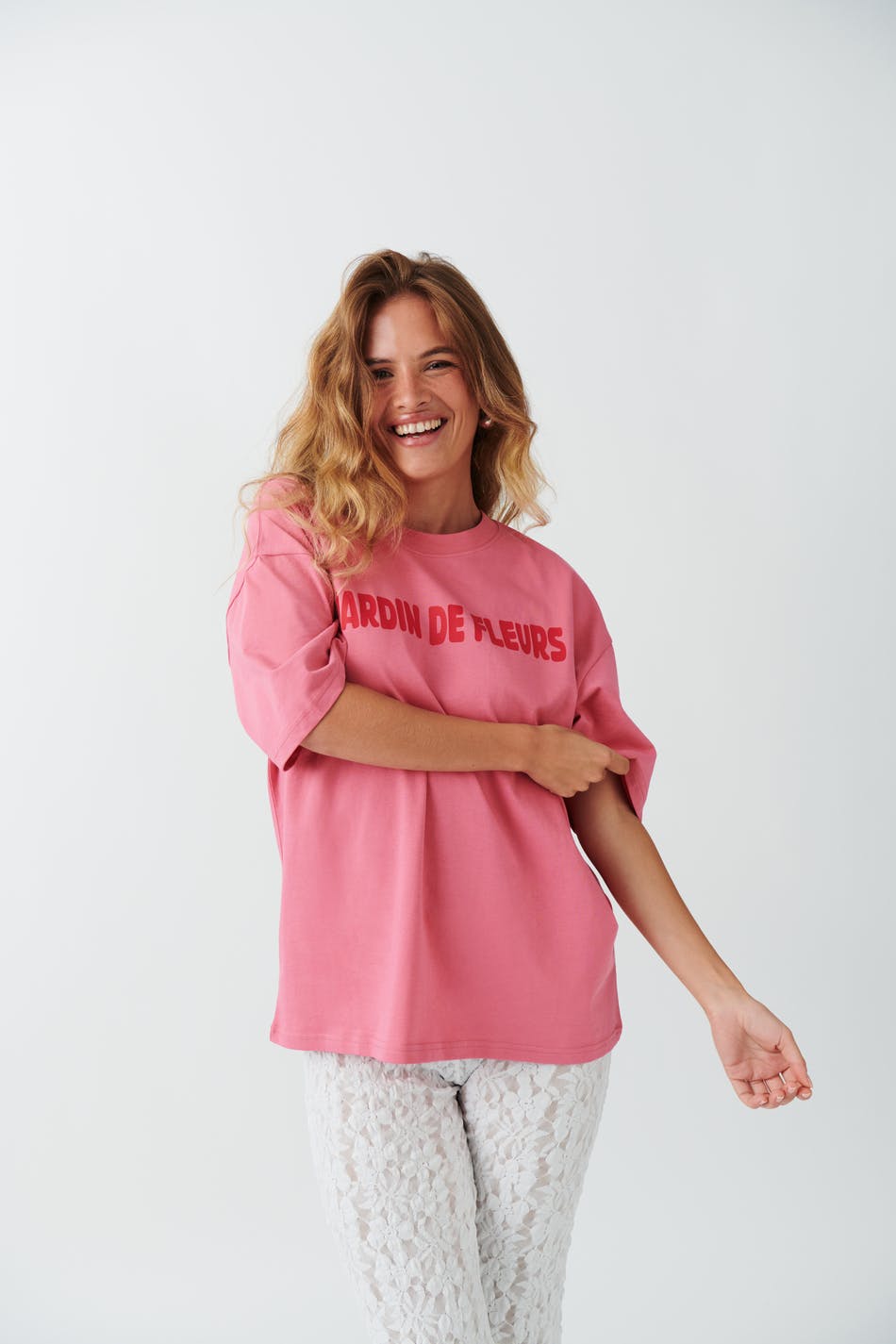 Oversized print tee