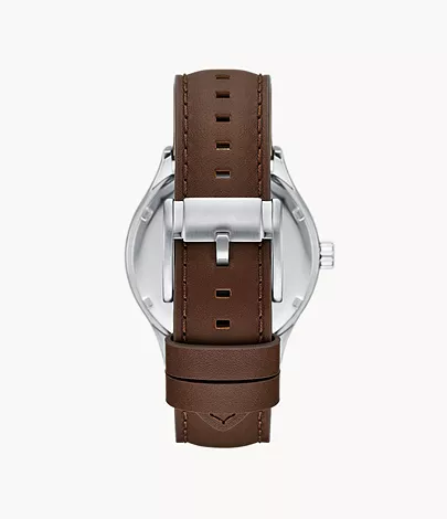 Fossil Outlet Uhr Fenmore 3-Zeiger-Werk Leder braun