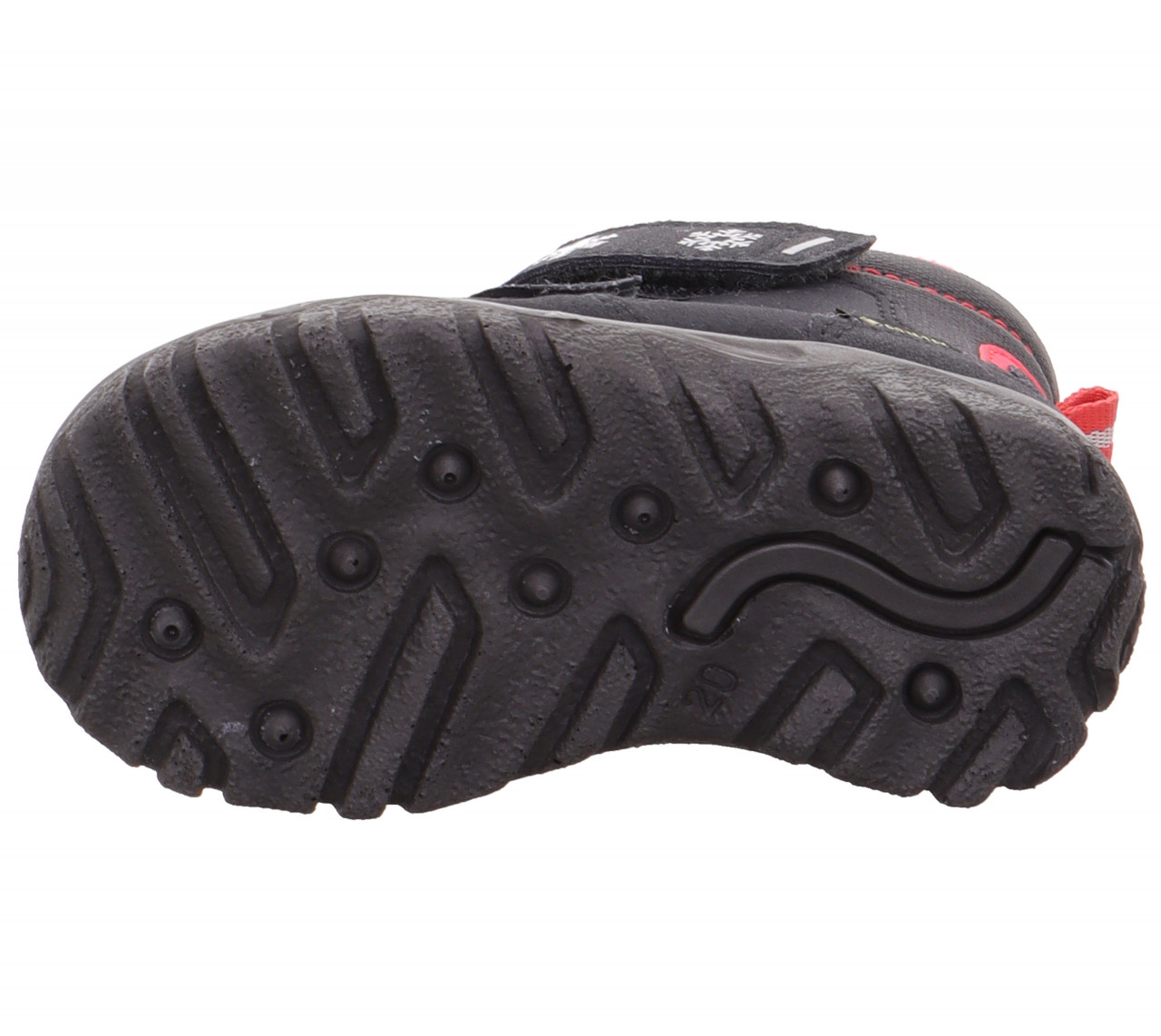 HUSKY1 - Grau/Pink Boots mit Klettverschluss